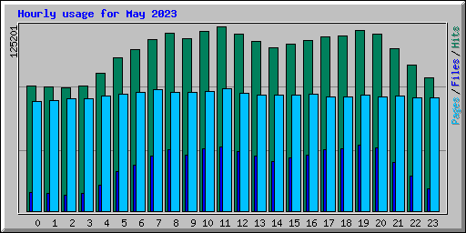 Hourly usage for May 2023