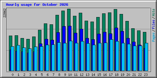 Hourly usage for October 2026